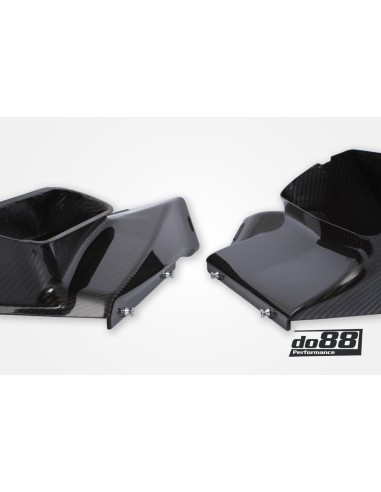 Porsche 992 3,0T GTS DO88 Intercooler kit Big Pack med svarta slangar och tryckrör (för SportDesign / GTS Package stötfångare)