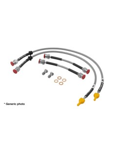 Porsche 997 GTS Hosetechnik svarta stålomspunna bromsslangar fram och bak