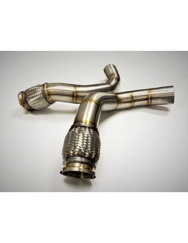BMW M8 Competition OPF F92 Evolution Racewerks downpipes med racekatalysatorer 200Cell (OPF Delete)
