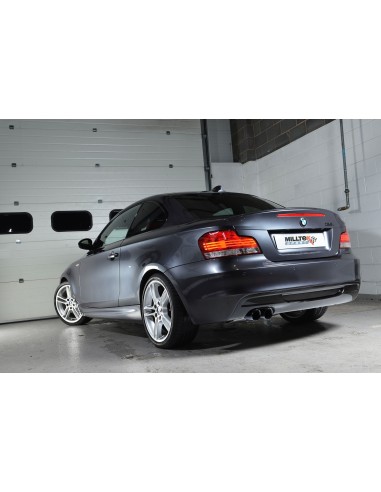 BMW 135i N55 E82 Milltek Sport Från bakre katalysatorer 2x 80 svarta GT utblås 