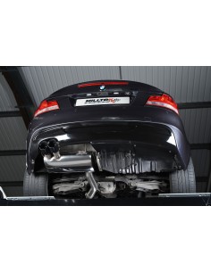 BMW 135i N55 E82 Milltek Sport Från bakre katalysatorer 2x 80 svarta GT utblås 