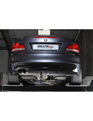 BMW 135i N55 E82 Milltek Sport Från bakre katalysatorer 2x 80 svarta GT utblås 