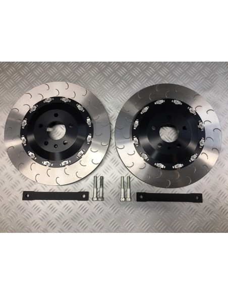 VW Phaeton 6,0 W12 Reyland Motorsport Fram 380x34 Flytande bromsskivor med J-hook (ink bromsoks spacers)