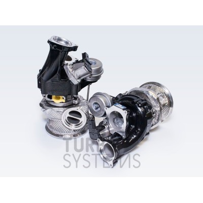 Porsche 4,0TFSi V8 Turbo Systems steg 2 uppgraderings turbos med grenrör (Byggd för upp till ca 1000hk)