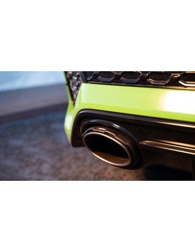 Audi RS3 2,5TFSi Sedan 8Y Akrapovic Evolution Line (OPF-Back) i Titan med Kolfiber utblås