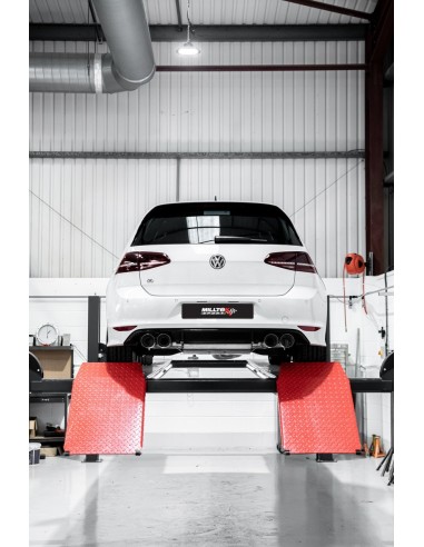VW Golf R OPF 3/5 dörrars mk7.5 Milltek Sport 3,15" (80mm) OPF-Back 4x 100 titan GT utblås (med original avgasstyrning) - Resona