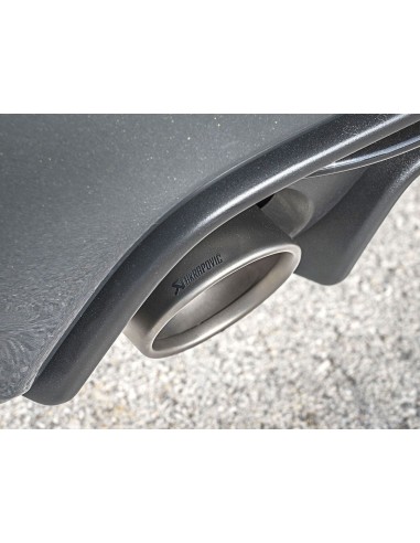 Abarth 500/595/695 1,4Turbo Akrapovic Slip-On avgassystem i rostfritt med titan utblås