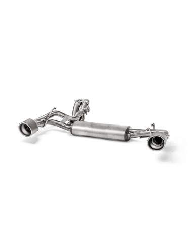 Abarth 500/595/695 1,4Turbo Akrapovic Slip-On avgassystem i rostfritt med titan utblås