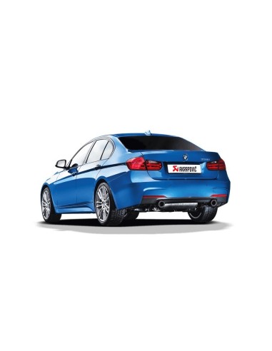 BMW 335i F30 / F31 Akrapovic Evolution System i rostfritt med kolfiber utblås