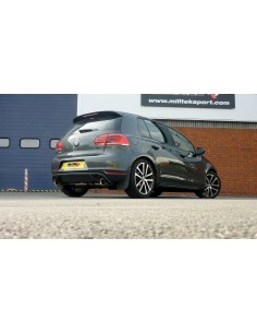 VW Golf GTD mk6 Milltek Sport från Partikelfilter GTi mk6 look 2x 100 chrome GT utblås (kräver Golf GTi mk6 diffuser)