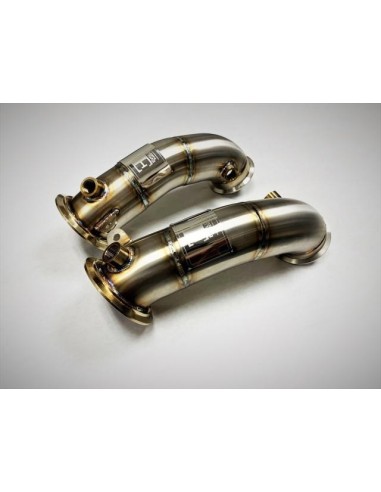 BMW M8 Gran Coupé Competition OPF F93 Evolution Racewerks downpipes utan katalysatorer (OPF delete)