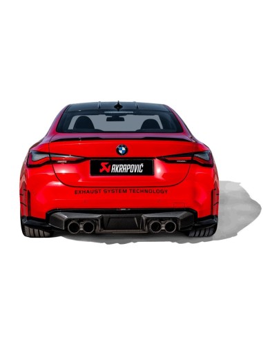 BMW M3 S58 G80 / G81 Akrapovic kolfiber diffuser blank Svart