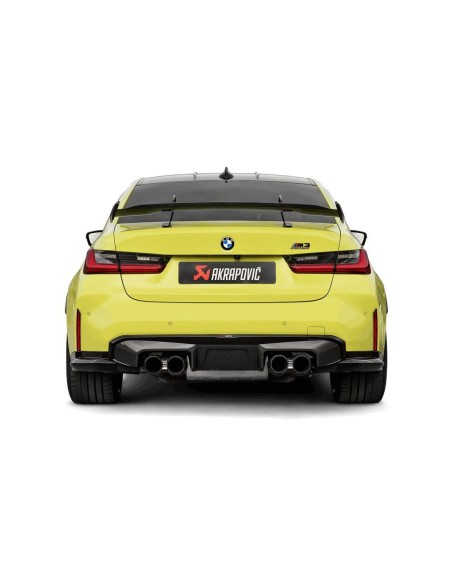 BMW M4 S58 G82 / G83 Akrapovic kolfiber diffuser blank Svart