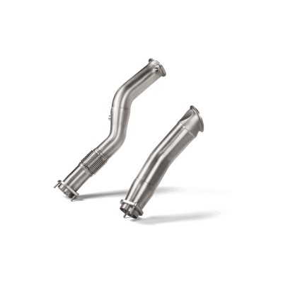 BMW M2 S58 G87 Akrapovic Downpipes i Rostfritt utan katalysatorer