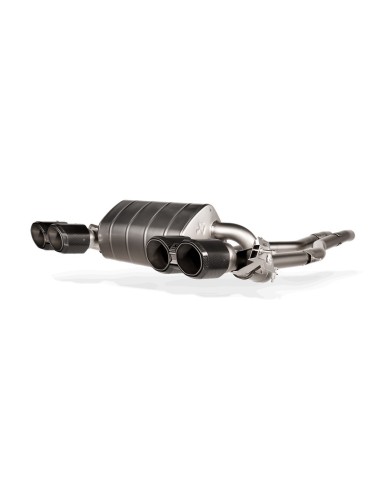 BMW M2 S58 G87 Akrapovic Slip-On i Titan med runda Kolfiber utblås