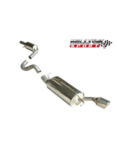Audi TT 1,8T (framhjulsdriven) Milltek Sport Cat-Back Resonated 1x 100 chrome JET utblås