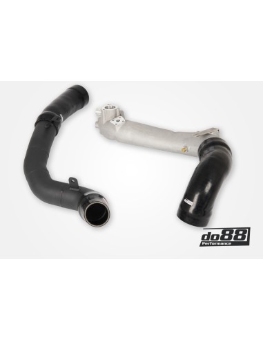 Audi TTRS 2,5TFSi 8S DO88 Tryckrör med svarta slangar för OEM/Forge/Wagner Intercooler