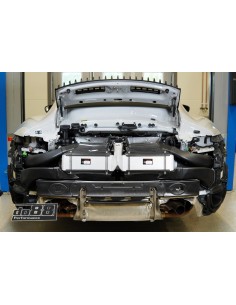 Porsche 992 Turbo DO88 Intercooler kit Big Pack med svarta slangar och tryckrör 2