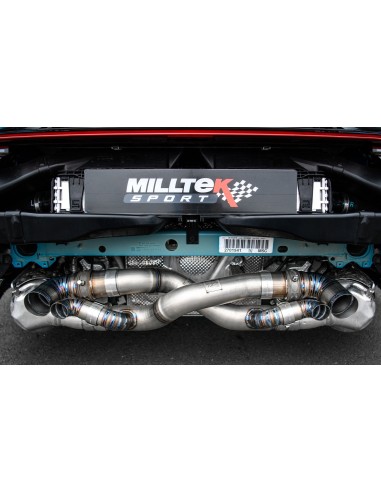 Porsche 992 3,0T Dakar Milltek Sport 2,5" OPF-Back avgassystem Titan (använder original utblås)