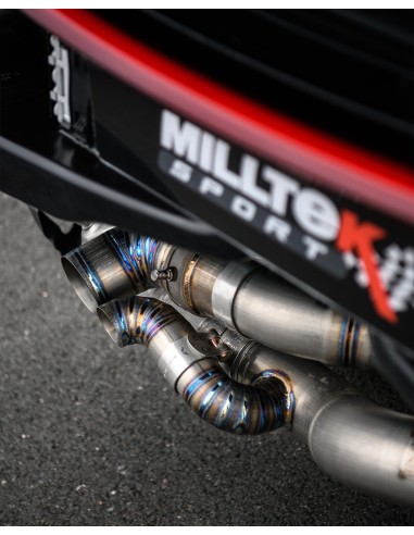 Porsche 992 3,0T Dakar Milltek Sport 2,5" OPF-Back avgassystem Titan (använder original utblås)