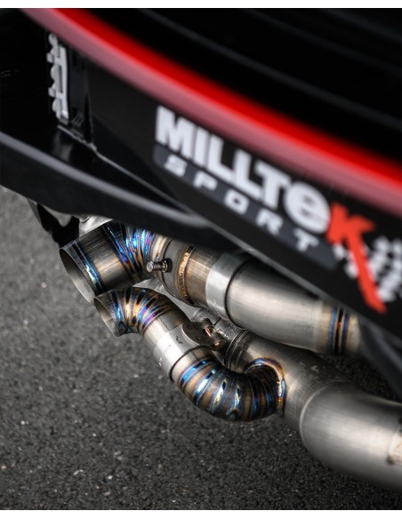 Porsche 992 3,0T Dakar Milltek Sport 2,5" OPF-Back avgassystem Titan (använder original utblås)