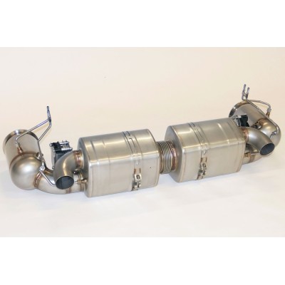 Porsche 992 3,0T Dakar Europipe Turbo-Back avgassystem med racekatalysatorer (OPF Delete, inga ventiler)