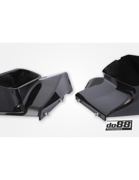Porsche 992 3,0T Dakar DO88 Intercooler kit med svarta slangar (för SportDesign / GTS Package stötfångare)