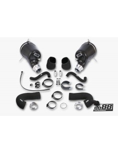 Porsche 992 3,0T Dakar DO88 Insugskit med svarta slangar med DO88 turbo inlopp (66mm)