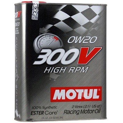 Motul 300V High RPM 0W20 2liter performance motorolja