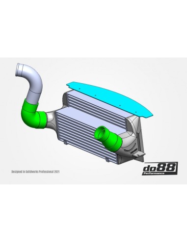 BMW 335i 3,0T N54 E90/E91/E92/E92 DO88 Big Pack Intercooler kit med tryckrör