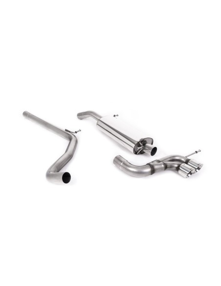 Seat Ibiza 1,4TSi Cupra Milltek Sport 2,5" Cat-Back 2x 80 Chrome GT utblås - Non-Resonated (mindre-dämpad)