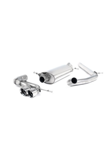 Seat Ibiza 1,4TSi Cupra Milltek Sport 2,5" Cat-Back 2x 80 Chrome GT utblås - Non-Resonated (mindre-dämpad)