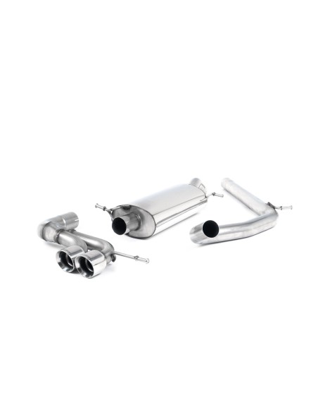 Seat Ibiza 1,4TSi Cupra Milltek Sport 2,5" Cat-Back 2x 80 Chrome GT utblås - Non-Resonated (mindre-dämpad)