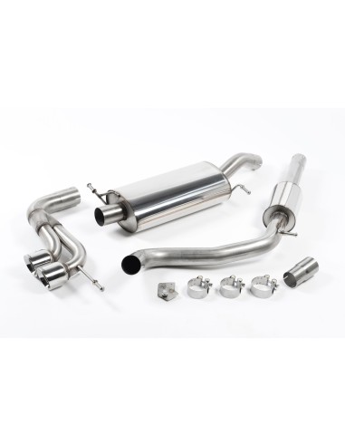 Seat Ibiza 1,4TSi Cupra Milltek Sport 2,5" Cat-Back 2x 80 Chrome GT utblås - Resonated (dämpad)