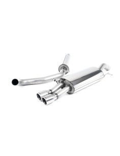 Seat Ibiza 1,8T FR Milltek Sport Cat-Back 2x 76,2 chrome JET utblås - Resonated (dämpad) 2