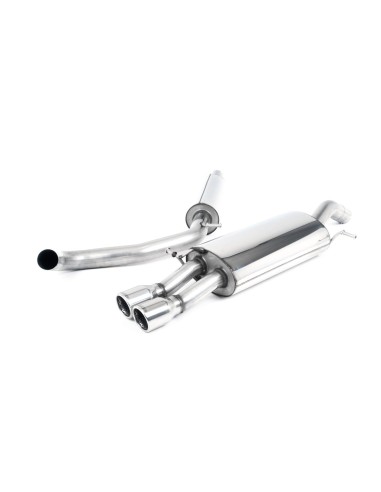 Seat Ibiza 1,8T FR Milltek Sport Cat-Back 2x 76,2 chrome JET utblås - Resonated (dämpad)