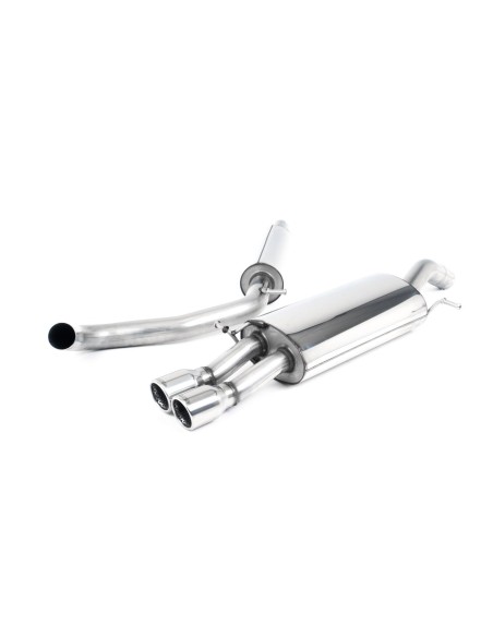 Seat Ibiza 1,8T FR Milltek Sport Cat-Back 2x 76,2 chrome JET utblås - Resonated (dämpad)
