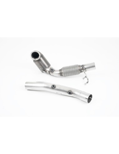 VW Golf GTi 2,0TFSi OPF mk7.5 Milltek Sport 3" gjuten Downpipe med 200 cells racekatalysator (OPF delete) (upp till 400hk)