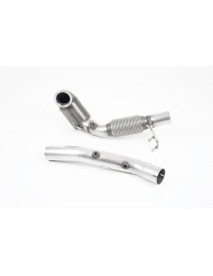 VW Golf GTi TCR mk7.5 Milltek Sport 3" gjuten Downpipe med HJS 200 cells racekatalysator (OPF delete) (upp till 500hk)