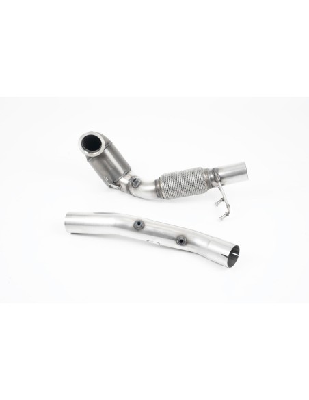 VW Golf GTi TCR mk7.5 Milltek Sport 3" gjuten Downpipe med HJS 200 cells racekatalysator (OPF delete) (upp till 500hk)