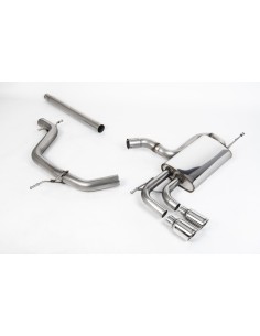 Seat Leon 2,0TDi Milltek Sport Cat-Back 2x 80 chrome JET utblås