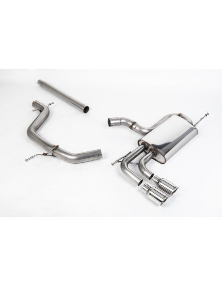 Seat Leon 2,0TDi Milltek Sport Cat-Back 2x 80 chrome JET utblås