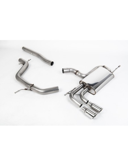 VW Golf 2,0TDi GT mk5 Milltek Sport Cat-Back 2x 80 chrome JET utblås