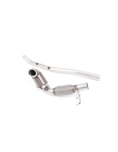 Audi S3 2,0T OPF 8V Milltek Sport 3" gjuten Downpipe med HJS 200 cells racekatalysator (upp till 500hk) (tar bort partikelfilter