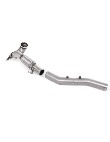 VW Golf 2,0TFSi GTi Clubsport mk8 Milltek Sport 3,7" gjuten Downpipe utan katalysator (OPF delete)