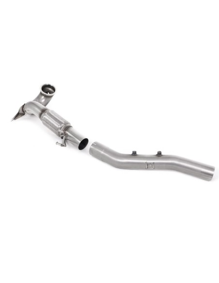 VW Golf 2,0TFSi GTi Clubsport mk8 Milltek Sport 3,7" gjuten Downpipe utan katalysator (OPF delete)
