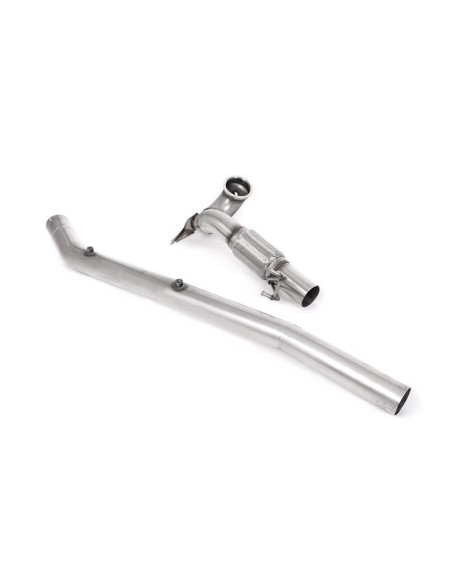 VW Golf 2,0TFSi R mk8 Milltek Sport 3,7" gjuten Downpipe utan katalysator (OPF delete)