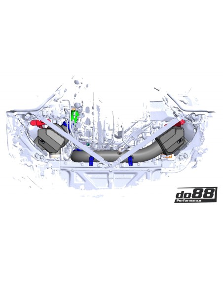 BMW M2 3,0T S58 G87 DO88 Insugssystem med turbo inlopp