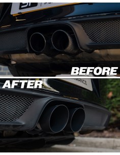 Porsche 991.2 GT3 Milltek Sport 2x Svarta GT100 utblås till original avgassystem