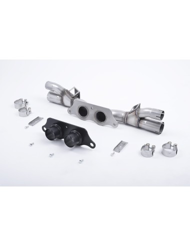 Porsche 991.2 GT3 Milltek Sport Ersättning för bakre ljuddämpare använder original utblås (fungerar med original avgasventiler)